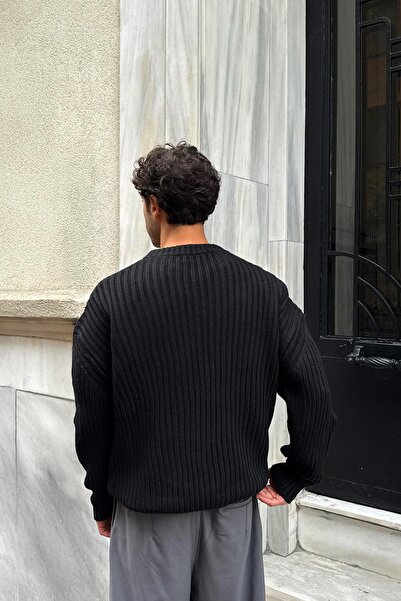 Flaw Wear Ribbed Knitwear Sweater