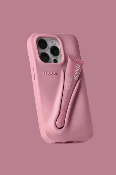 NEFFO iPhone 11 Uyumlu Summer Lip Case – Ruj Bölmeli Şeffaf Rujlu Telefon Kıl...