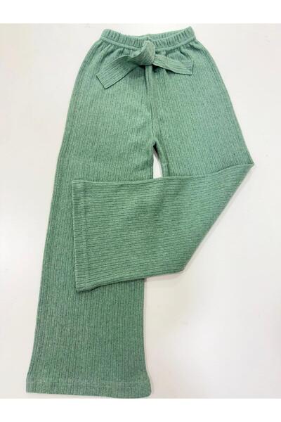 Esterella Girls' Interlock Wide-Leg Pants / Soft Textured Girls' Pants / Wide-Leg Girls' Pants