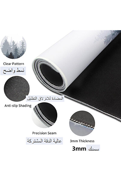 Sumkyle Extended Non-Slip Rubber Base Gaming Mouse pad Large Mouse Pad 80*30cm