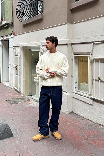 Flaw Wear Ribbed Knitwear Sweater