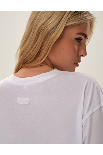 ESOTIQ BLOOVII Women's Oversize T-Shirt Lightweight Relaxed Fit 100% Cotton Breathable | Jal