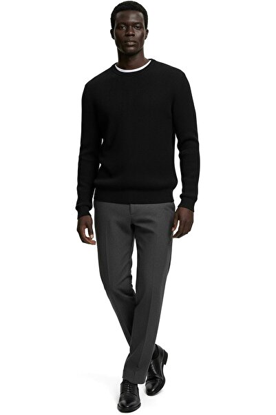 ANTHONY JACKSON Premium Cotton Ribbed Knit Sweater Giordani