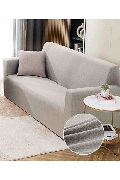 Inovius Husa Canapea 2 Locuri Elastica Moderna Gri Deschis - JO873