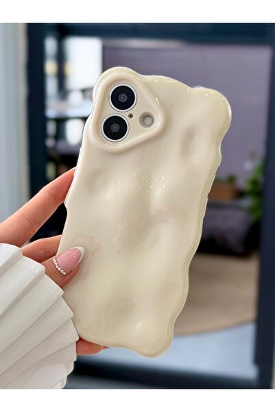 Go Aksesuar غطاء سيليكون مرن بألوان باستيل مع تصميم فقاعات ثلاثية الأبعاد متو...