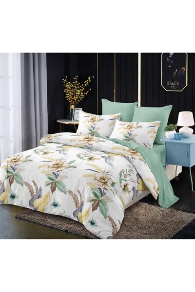 Inovius Fine Cotton Bed Linen 6 Pieces with Elastic - DNA317