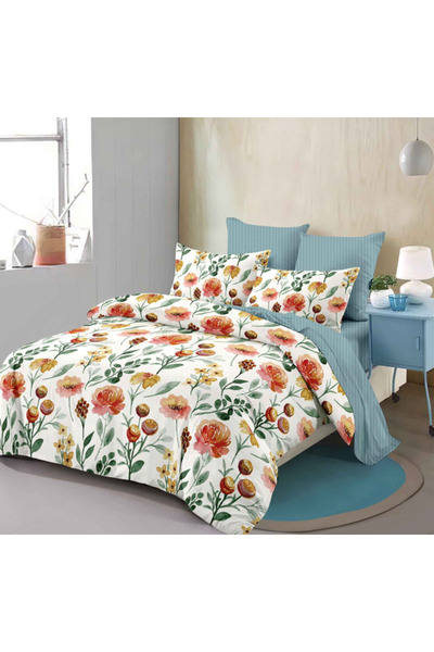 Inovius Fine Cotton Bed Linen 6 Pieces with Elastic - CPL169