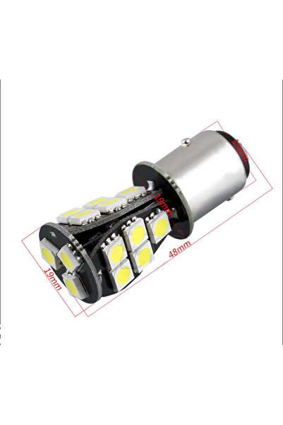 ART Bec BAY15D 18 LED LUX SMD 5730 doua faze CANBUS 24V.