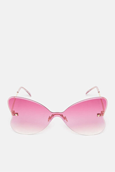 REDTAG Girls Pink And Gold Butterfly Sunglasses