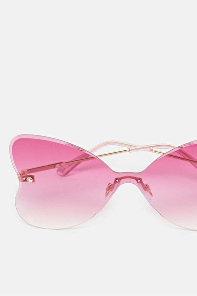 REDTAG Girls Pink And Gold Butterfly Sunglasses