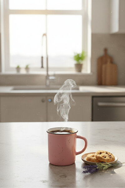 Elista Ceramic Mug Cup Silvery Patterned Colorful 150 Cc