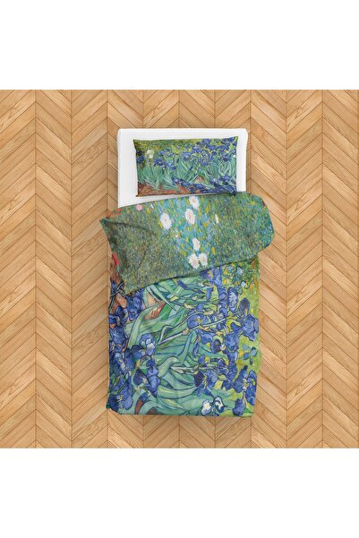 The Lucid Lab Irises & Bauerngarten, 1907 Double-Sided Duvet Cover Set 160 cm...