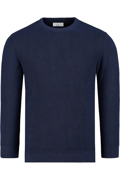 ANTHONY JACKSON Premium Cotton Ribbed Knit Sweater Giordani