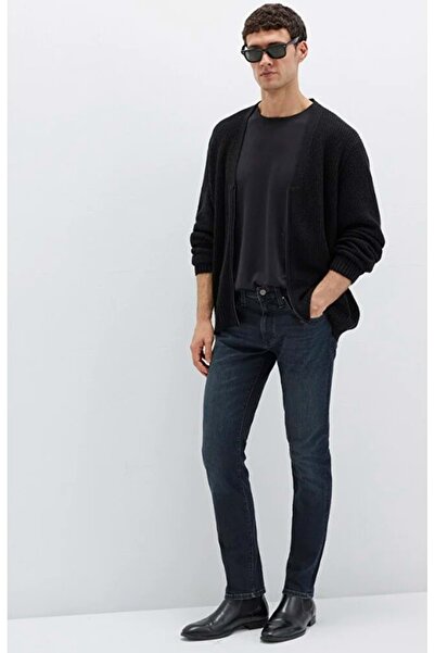 Mavi 0042287868 Pantaloni Jake Lux Black Misty Vintage Dark Jean Pantaloni pentru bărbați Pantaloni din denim ALBASTRU ÎNCHIS