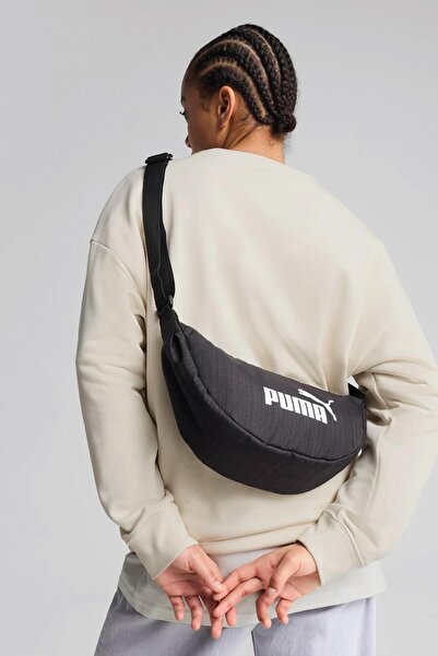 Puma Base 3L Half Moon Bag Black Unisex Shoulder Bag