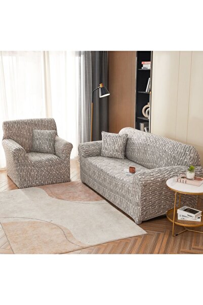 Inovius Set of 3-Seater Sofa Covers, 2-Seater Sofa and 2 Modern Elastic Armch...