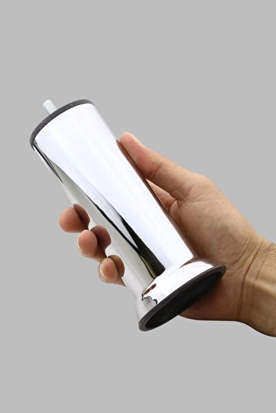 MH MiniHediye Furniture Sofa Base Seat Bed Sofa Bed Heightening Leg Fine Thread M8 Chrome Metal Legs 15 cm 8 Pieces