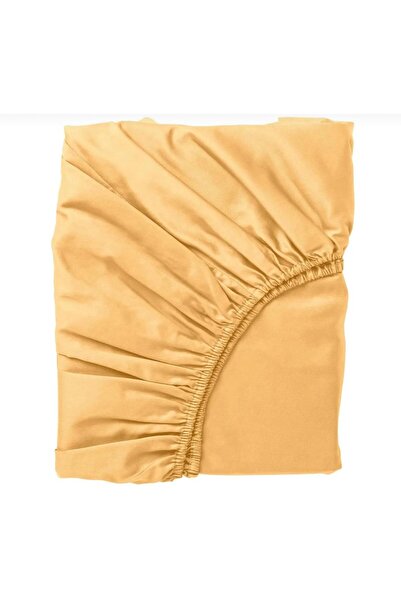 GERCELLA Premium 100% Cotton Yellow 100X200+30 Elastic Fitted Sheet Bed Sheet
