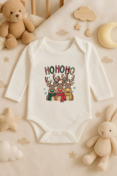 MODA Christmas New Year Merry Christmas Printed Cotton Long Sleeve Snap Faste...