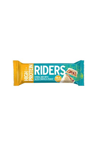 GRANIO Riders Karamelli Fındıklı Yüksek Protein Bar 40 g x 24 | Enerji ve Pro...