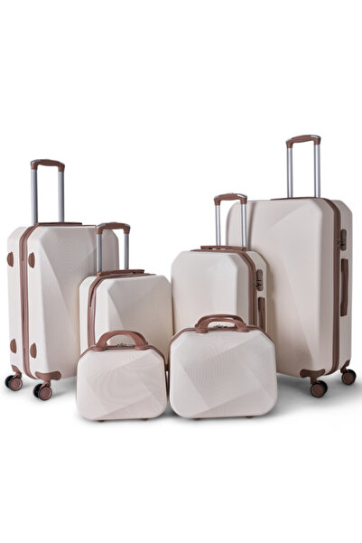 LİMRA A travel bag set consisting of 6 luggage bags in various sizes, made of strong and lightweight materials.