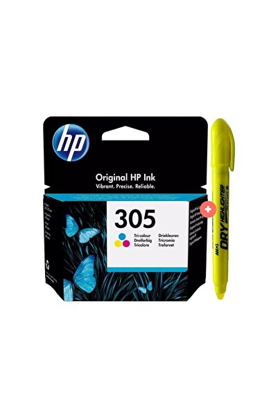 HP Original HP305A, 3YM60AE Color Ink Cartridge Set, 100 Pages - Textmarker Non Toxic