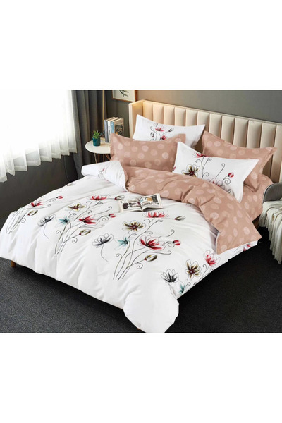 Inovius Fine Cotton Bed Linen 6 Pieces with Elastic - PUC64