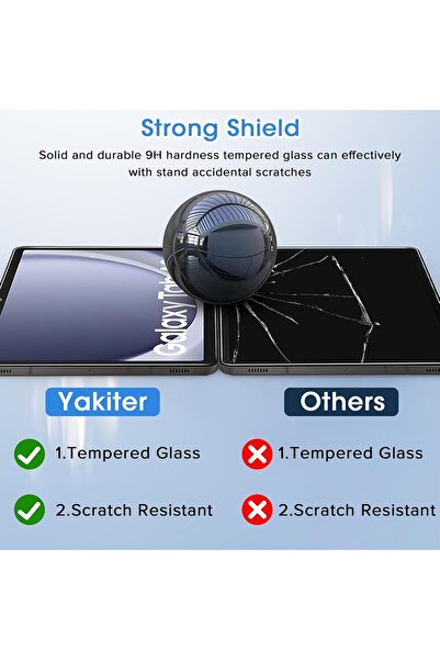 HYX 2 Pack Screen Protector for Galaxy Tab A9 8.7 Inch (2023) 9H Tempered Glass
