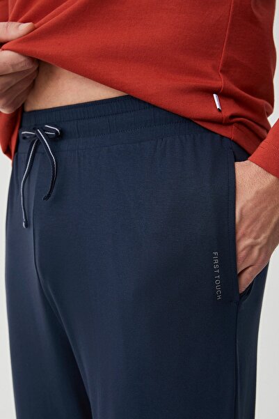 First Touch Modal Cotton Circular Neck Long Sleeve Men's Pajama Set