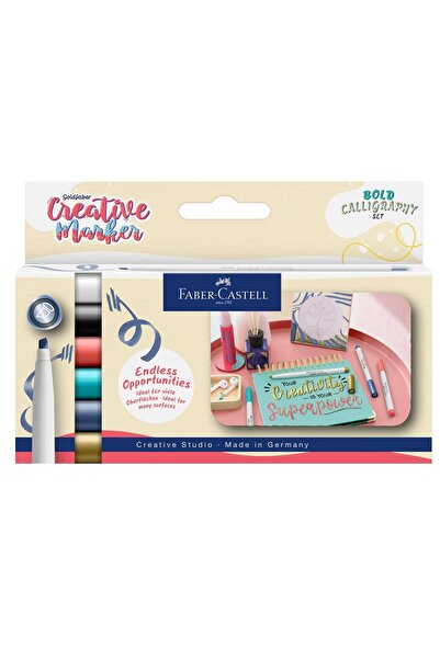 Faber Castell Set of 6 markers Creative Goldfaber Calligraphic C Bold 1.5 mm Faber-Castell