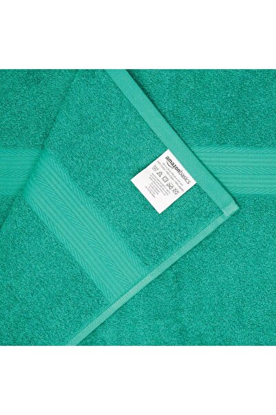 Amazon basics Fade-Resistant Towel Set, 6-Piece, Teal