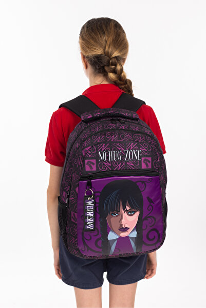 Necati Çanta Licensed Wednesday Themed Elementary School Backpack