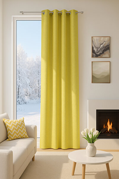 Premier Home Livorno Ring Background Curtain Green 140X260