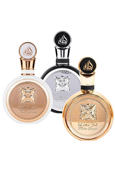 lattafa Fakhar 3 perfume set: Femme 100 ml + Homme 100 ml + Gold Extrait 100 ml