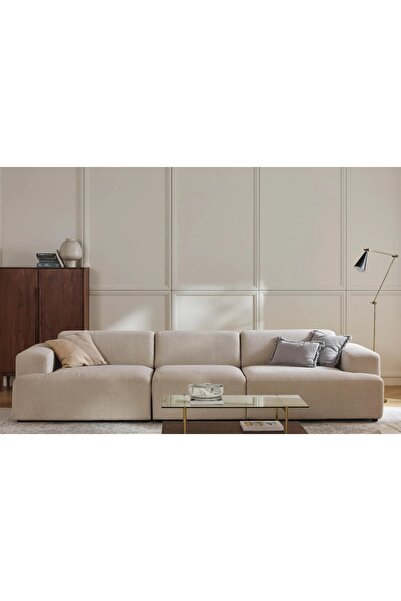 Vivense ELSA ÜÇLÜ KETEN KOLTUK, BEJ