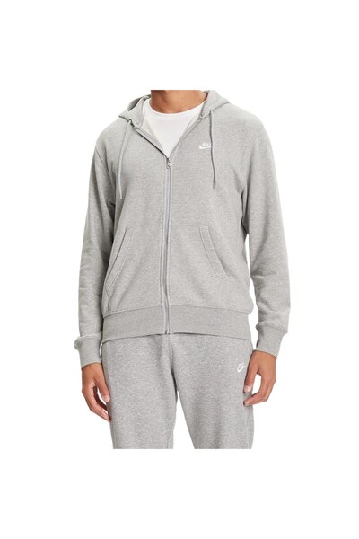 Nike Essential Cotton Sweatshirt for Men - Gray, XL