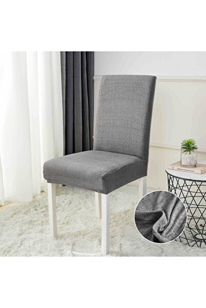 Inovius Set 6 Huse Elastice pentru Scaun Gri