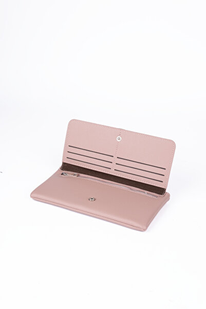 saraci leather craft Women's Vegan Faux Imported Leather Wristlet Wallet – Zippered & Card Holder Portfolio Stylish Long Wallet