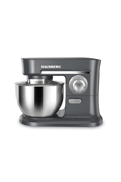 Hausberg Mixer planetar HB-7620GR, putere 1000W, 5 litri, 6 viteze, Gri