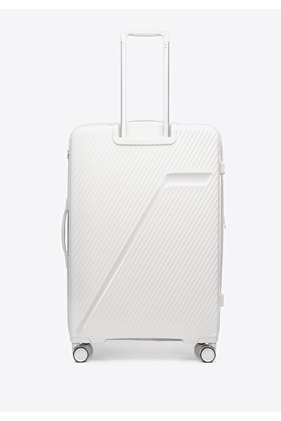 Wittchen Men's Large Suitcase Made of Polypropylene with Diagonal Stripes