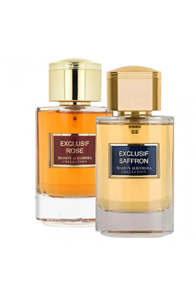Maison Alhambra 2 perfume set: Exclusif Rose 100 ml + Exclusif Saffron 100 ml
