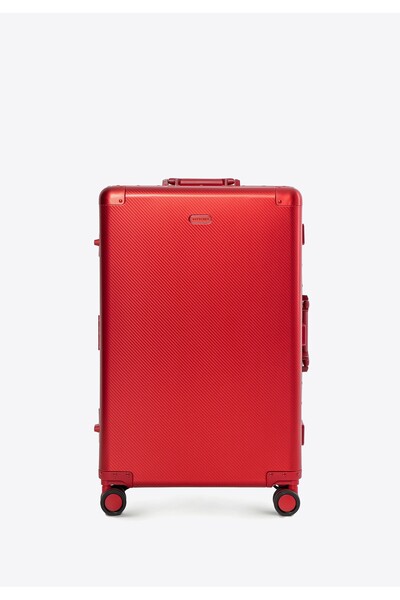 Wittchen Men's Small and Medium Aluminum Suitcase Set Red Red Aluminum