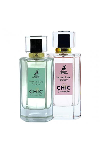 Maison Alhambra 2-piece women's perfume set Chic Velvet: Vert Secret 100 ml + Pink Secret 100 ml