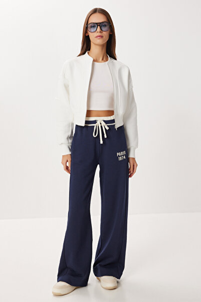 Lovelyİstanbul Πλεκτό φούτερ με φερμουάρ επένδυση fleece LAN0085 EKRU