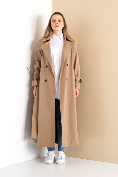 SahraAfra Parrot Oversize Trench Coat