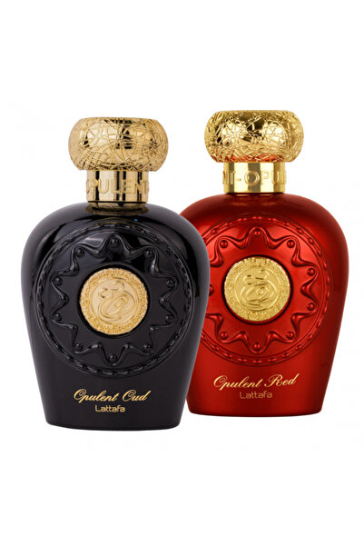 lattafa 2 Perfume Set 100 ml: Opulent Oud + Opulent Red