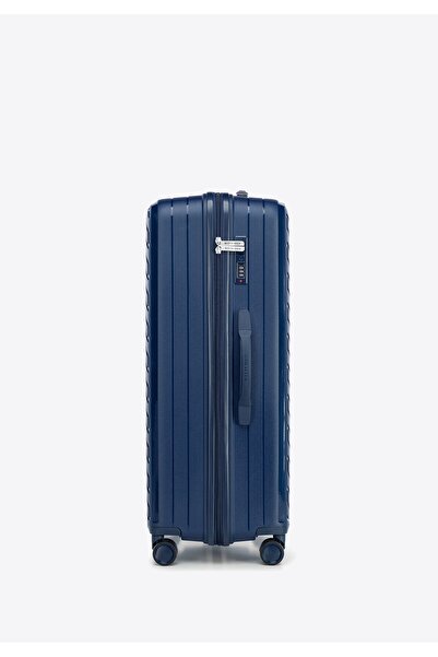 Wittchen Men's Large Suitcase Made of Polypropylene with Embossed Stripes