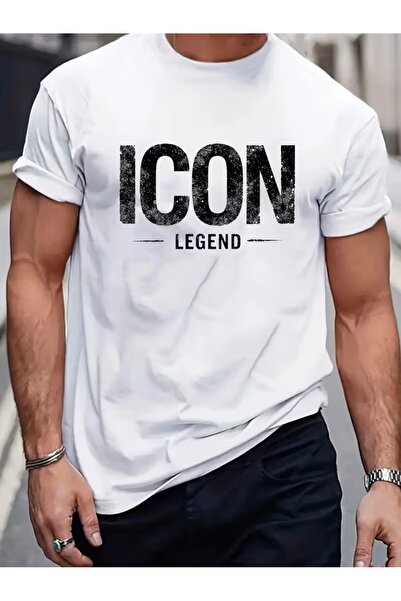 4desire.ro Men's T-shirt ICON LEGEND Ink, Classic Regular Fit, 100% Cotton, Vegan Approved