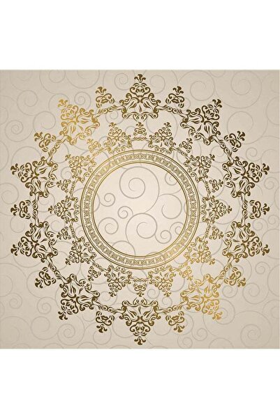 Drub Alabdaa لوحة فنية جدارية بدون إطار ذهبي/فضي 20 × 20 سم