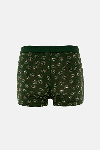 Dagi Σκούρο πράσινο 5210 Σετ με 2 βαμβακερά μπόξερ με σχέδια